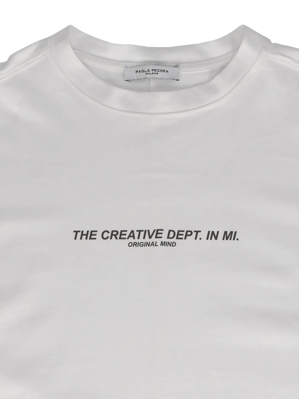 Paolo Pecora Kids T-shirt met tekst Wit
