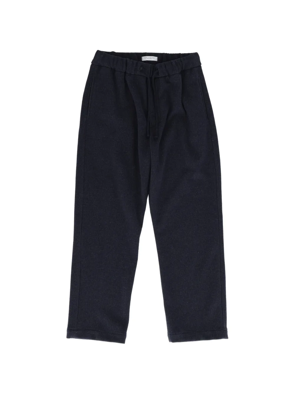 Paolo Pecora Kids drawstring waffle-knit trousers - Bleu Paolo Pecora Kids drawstring waffle-knit trousers - Bleu