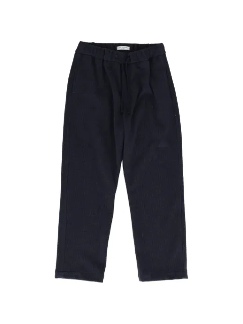 Paolo Pecora Kids drawstring waffle-knit trousers