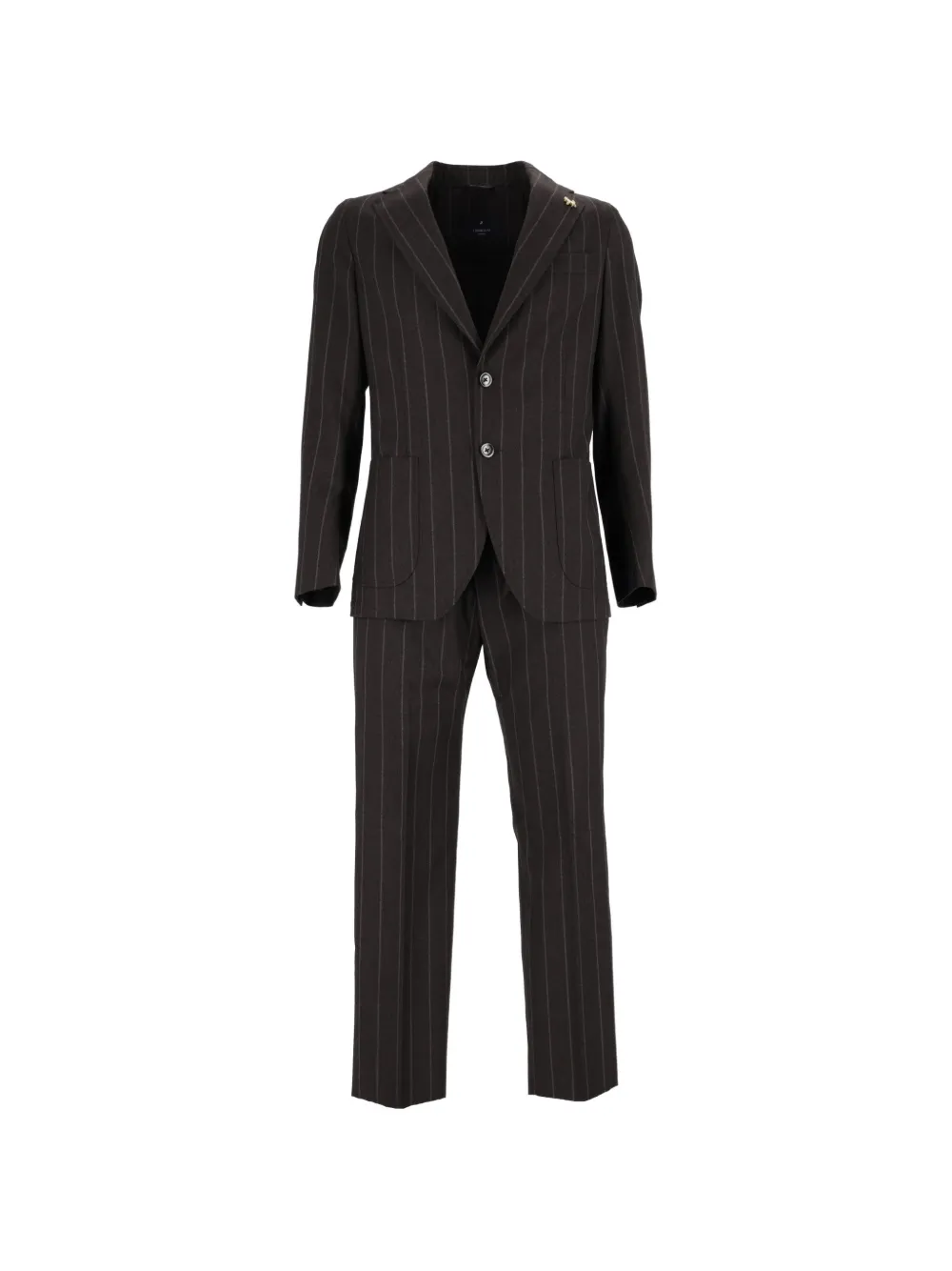 Tombolini Dream pinstripe-pattern suit - Marrone