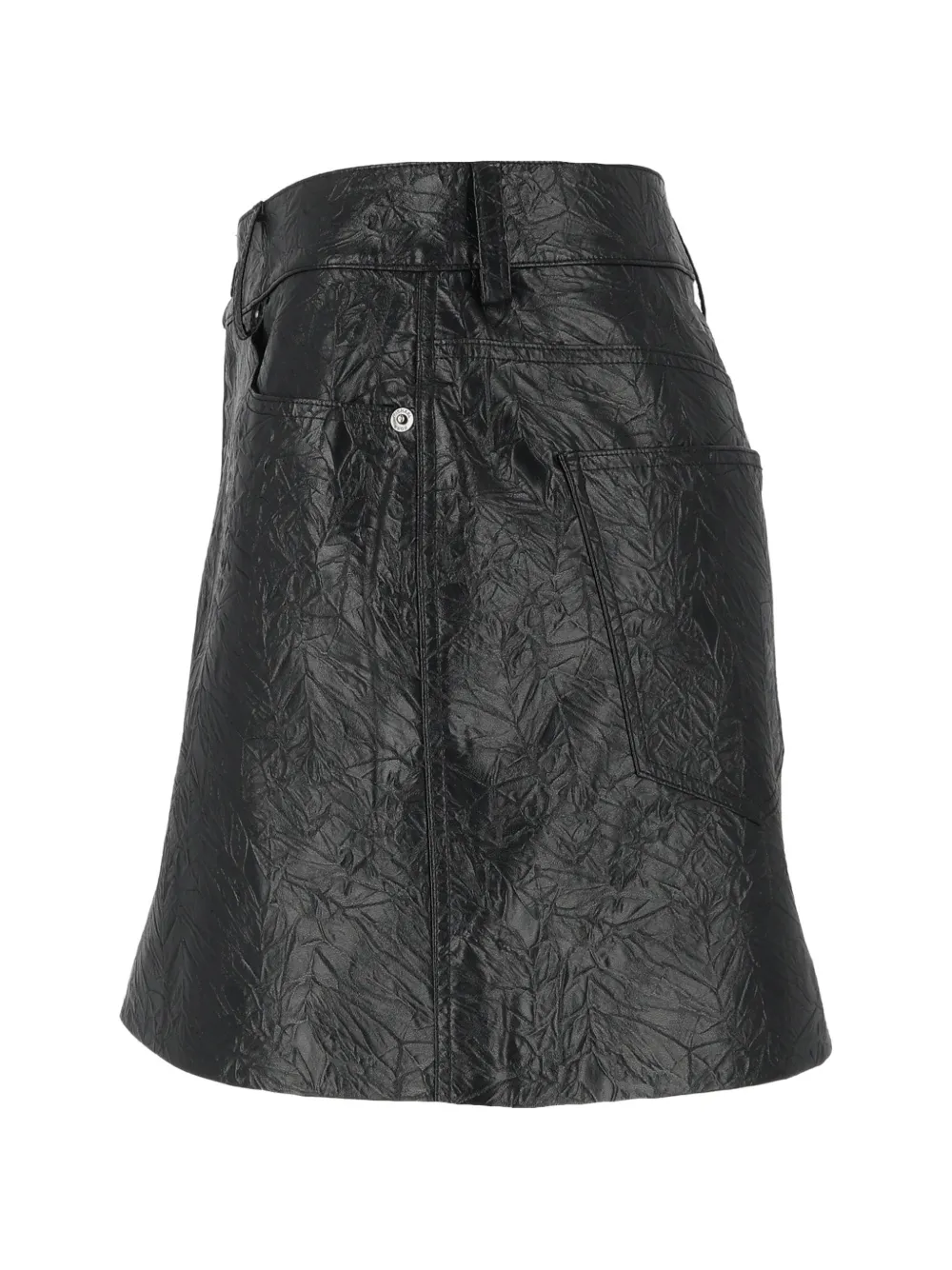 Michael Kors Mini-rok met gekreukt effect Zwart