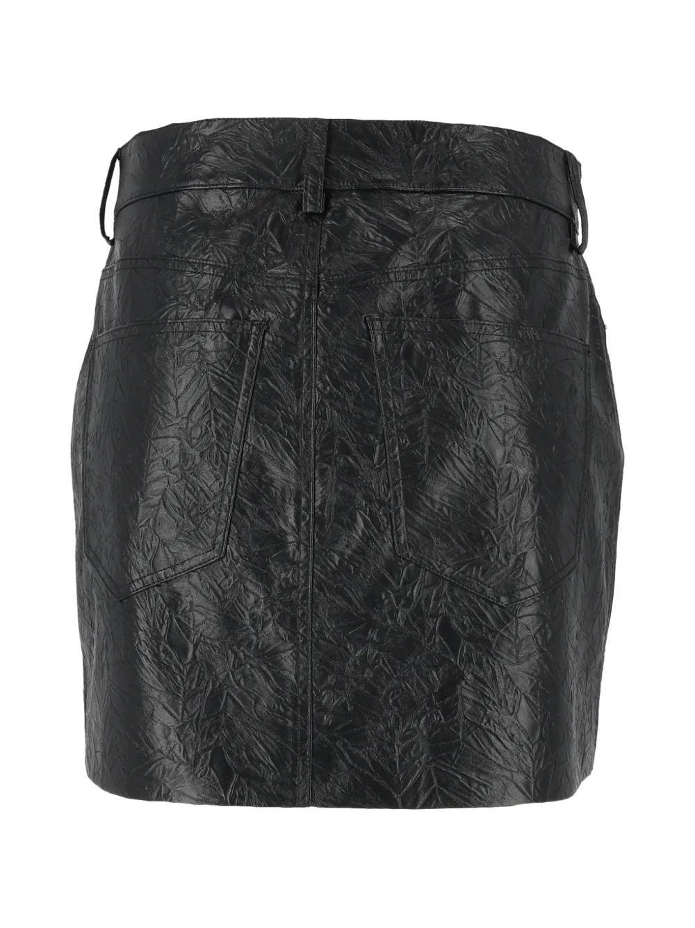 Michael Kors Mini-rok met gekreukt effect Zwart
