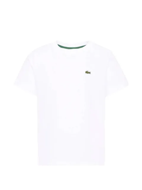 Lacoste Kids logo-patch cotton T-shirt