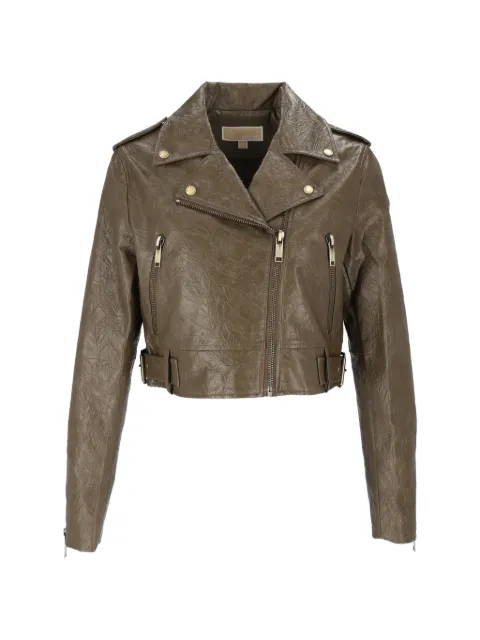 Michael Kors long-sleeved biker jacket