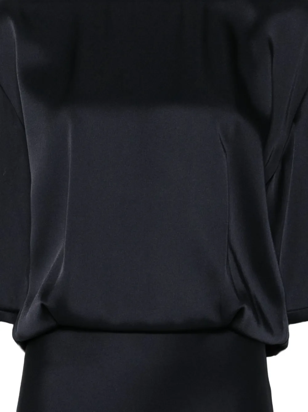 Semicouture Jurk met open rug Zwart
