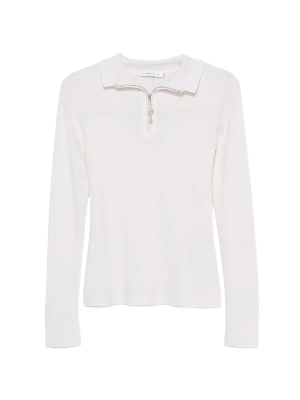 VIKTORIA CHAN Sindy zip-fastening sweater - Bianco