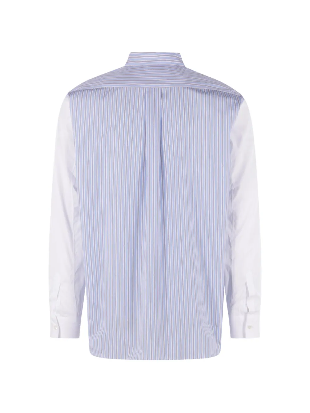 Comme Des Garçons Shirt Gestreept katoenen overhemd Blauw