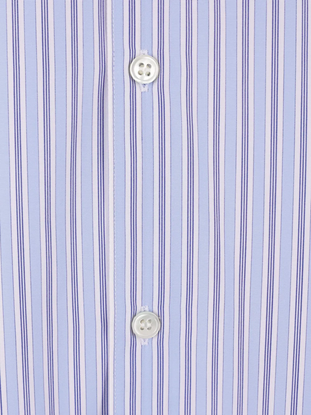 Comme Des Garçons Shirt Gestreept katoenen overhemd Blauw