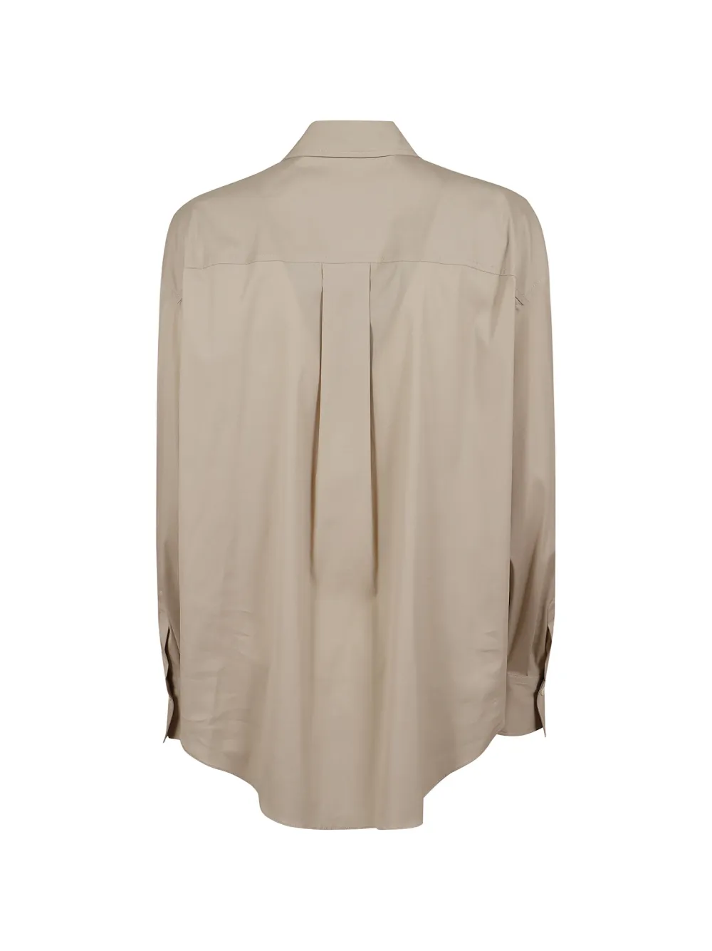 Brunello Cucinelli Blouse met striksluiting en Monili-detail Beige