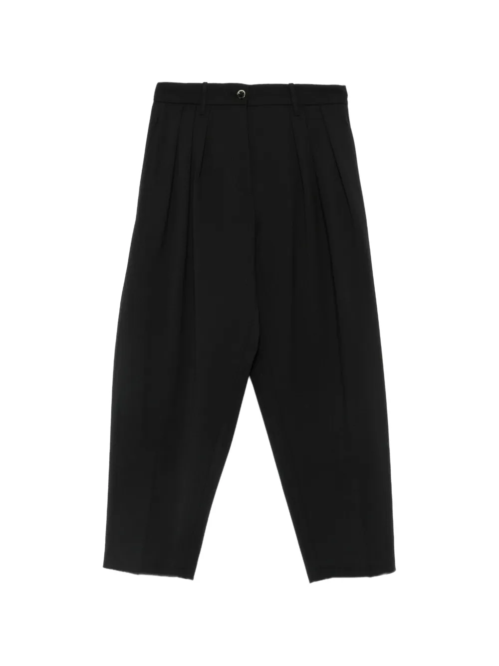 Nine In The Morning Gerda Hose mit Falten - Schwarz