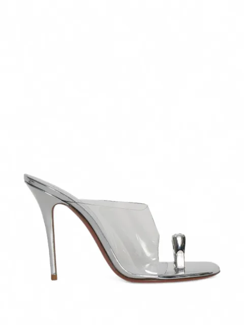 Amina Muaddi Justine transparent-panel heeled sandals