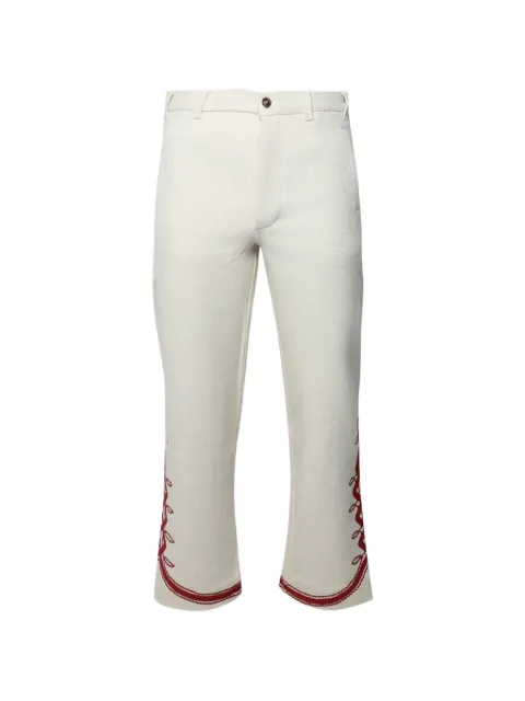 Baziszt Baya embroidered straight-leg trousers
