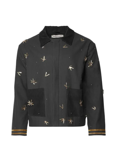 Baziszt Plomb bead-embellished corduroy jacket