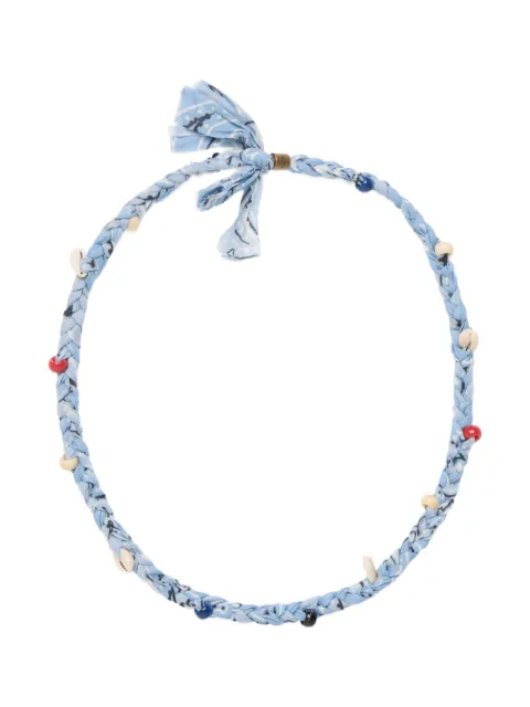 Alanui bandana shell-embellished necklace