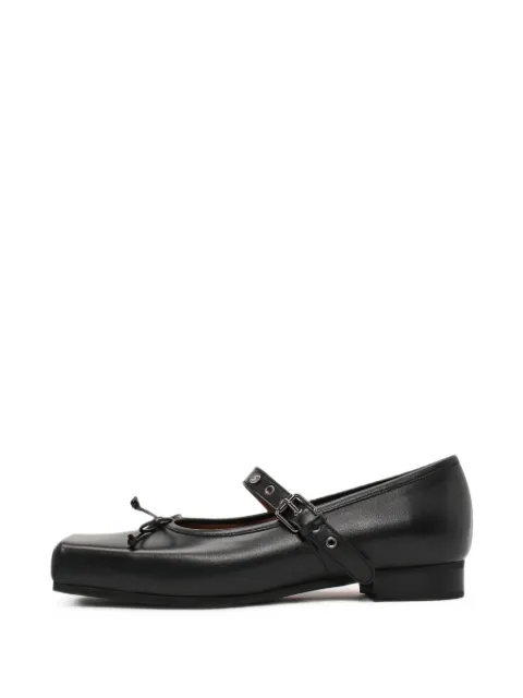 Finoacinque bow-detail buckle-strap ballet flats