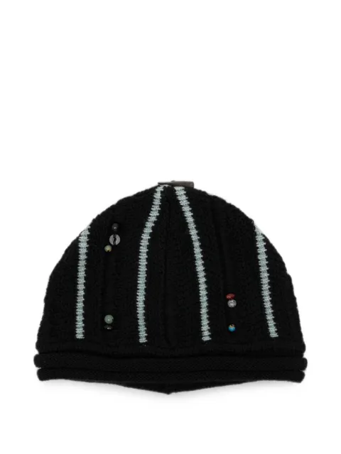 Ader Error gorro con detalle de mostacillas