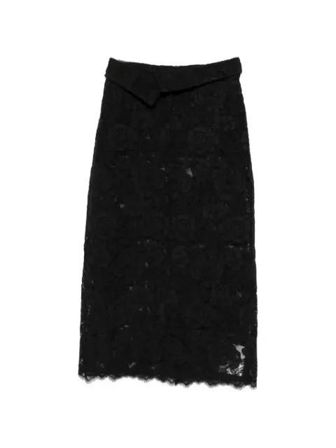 Simone Rocha lace-embellished belted skirt
