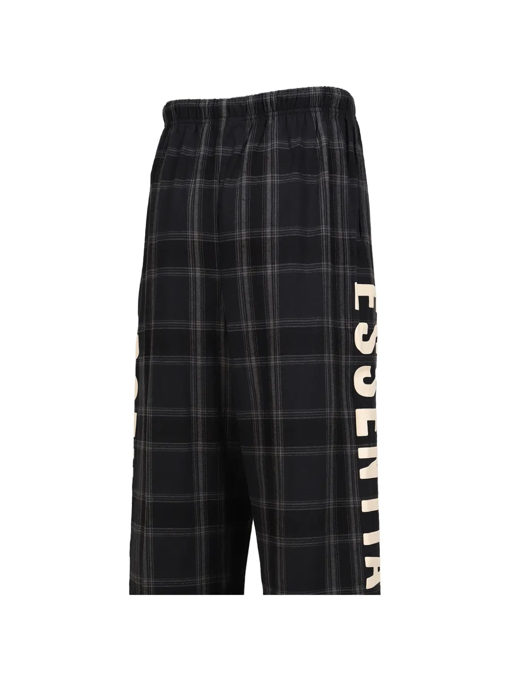 FEAR OF GOD ESSENTIALS Geruite flanellen broek Zwart