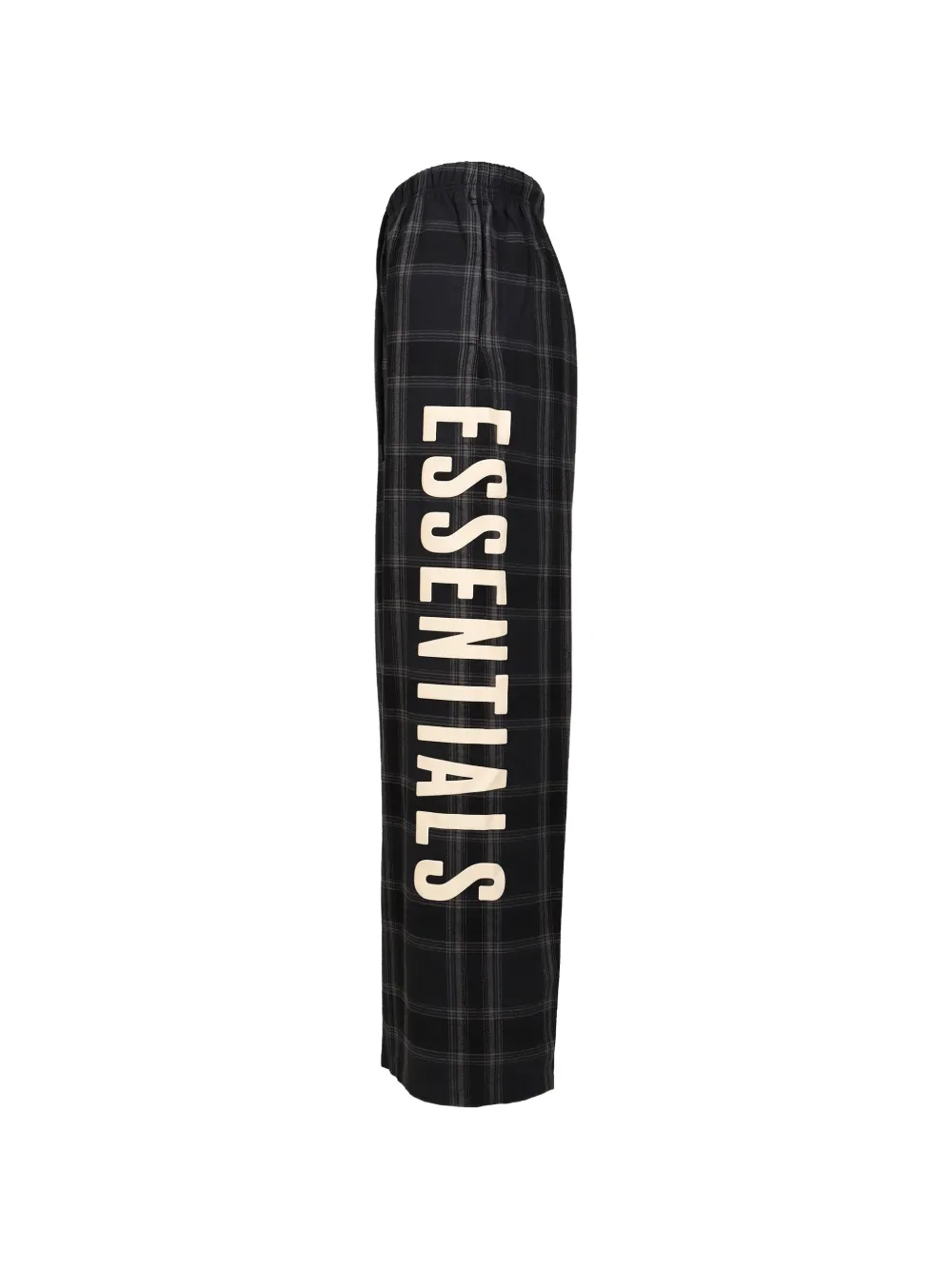 FEAR OF GOD ESSENTIALS Geruite flanellen broek Zwart