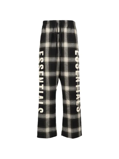 FEAR OF GOD ESSENTIALS plaid-check flannel trousers
