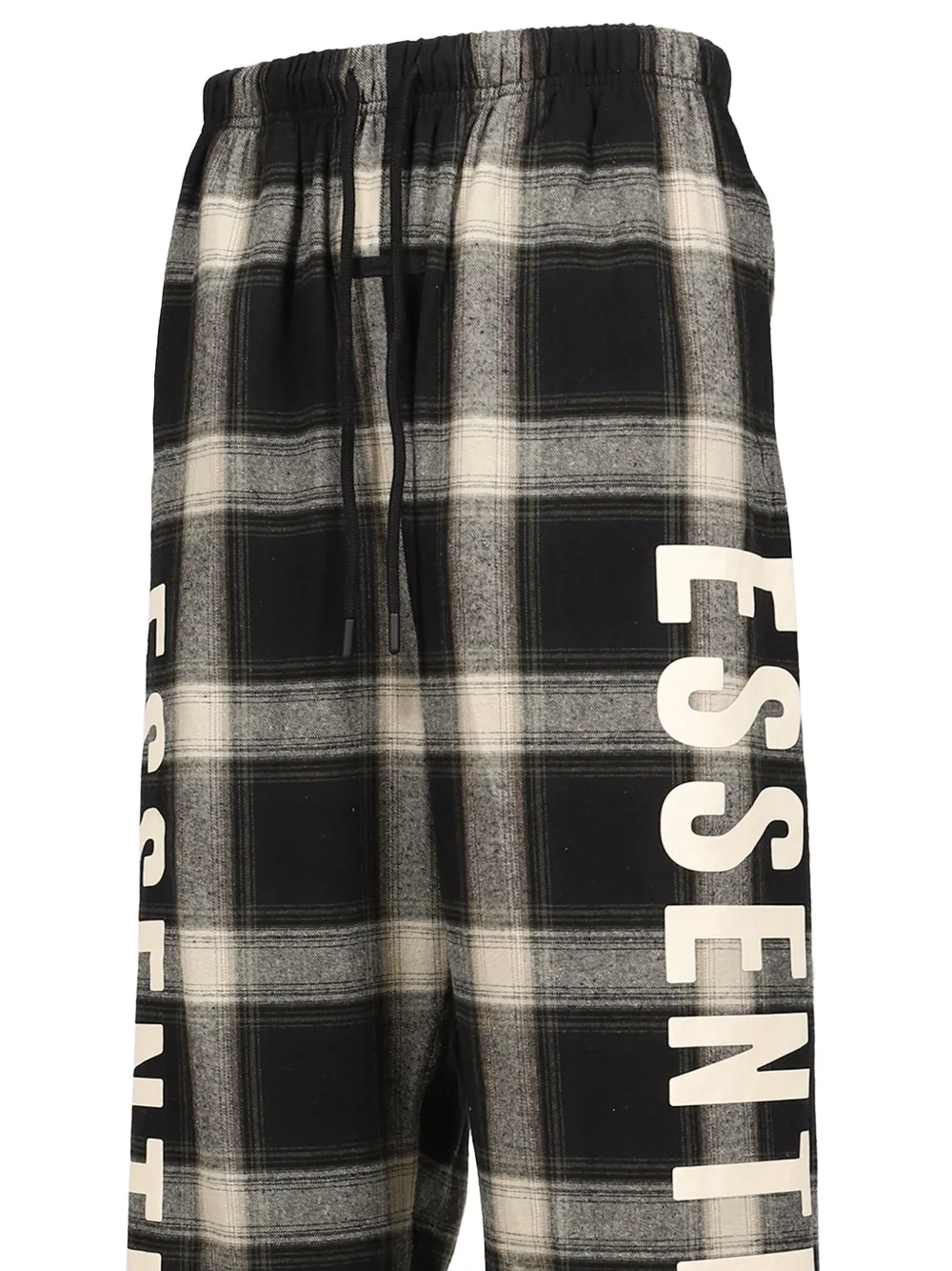 FEAR OF GOD ESSENTIALS plaid-check flannel trousers Grijs