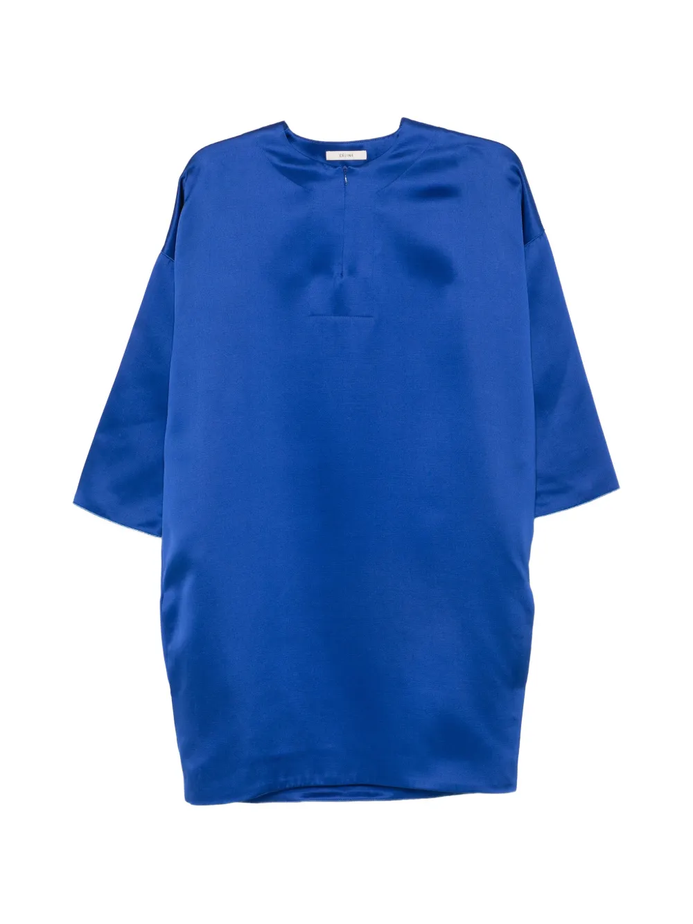 Celine Pre-Owned Abito midi con maniche a 3/4 anni 2010 - Blu