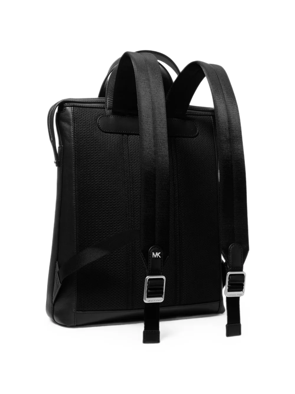 Michael Kors Nicholas Leather Convertible Backpack In Black
