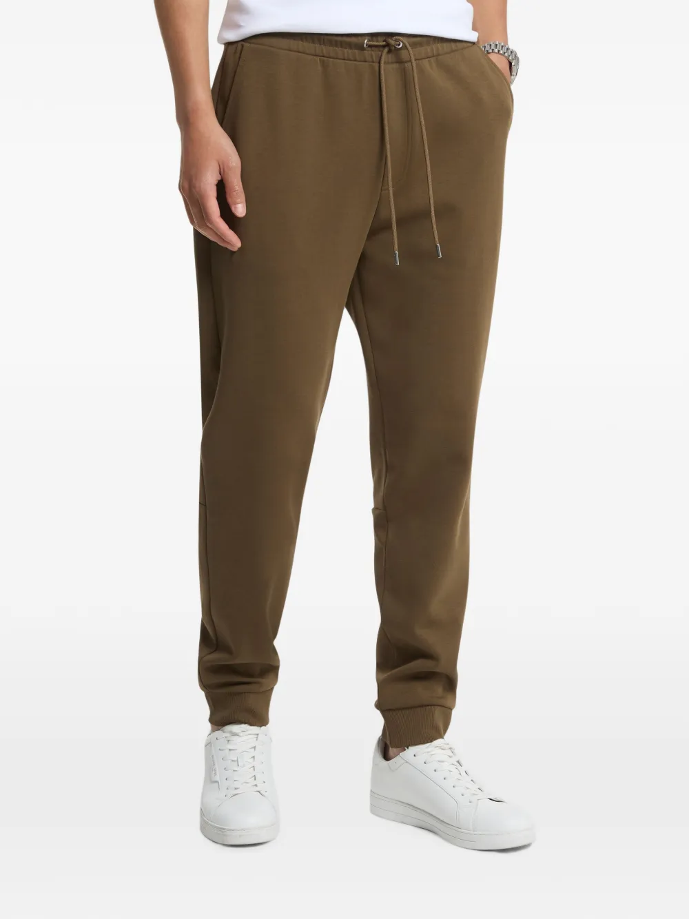 Michael Kors logo-trim cotton blend joggers - Marrone
