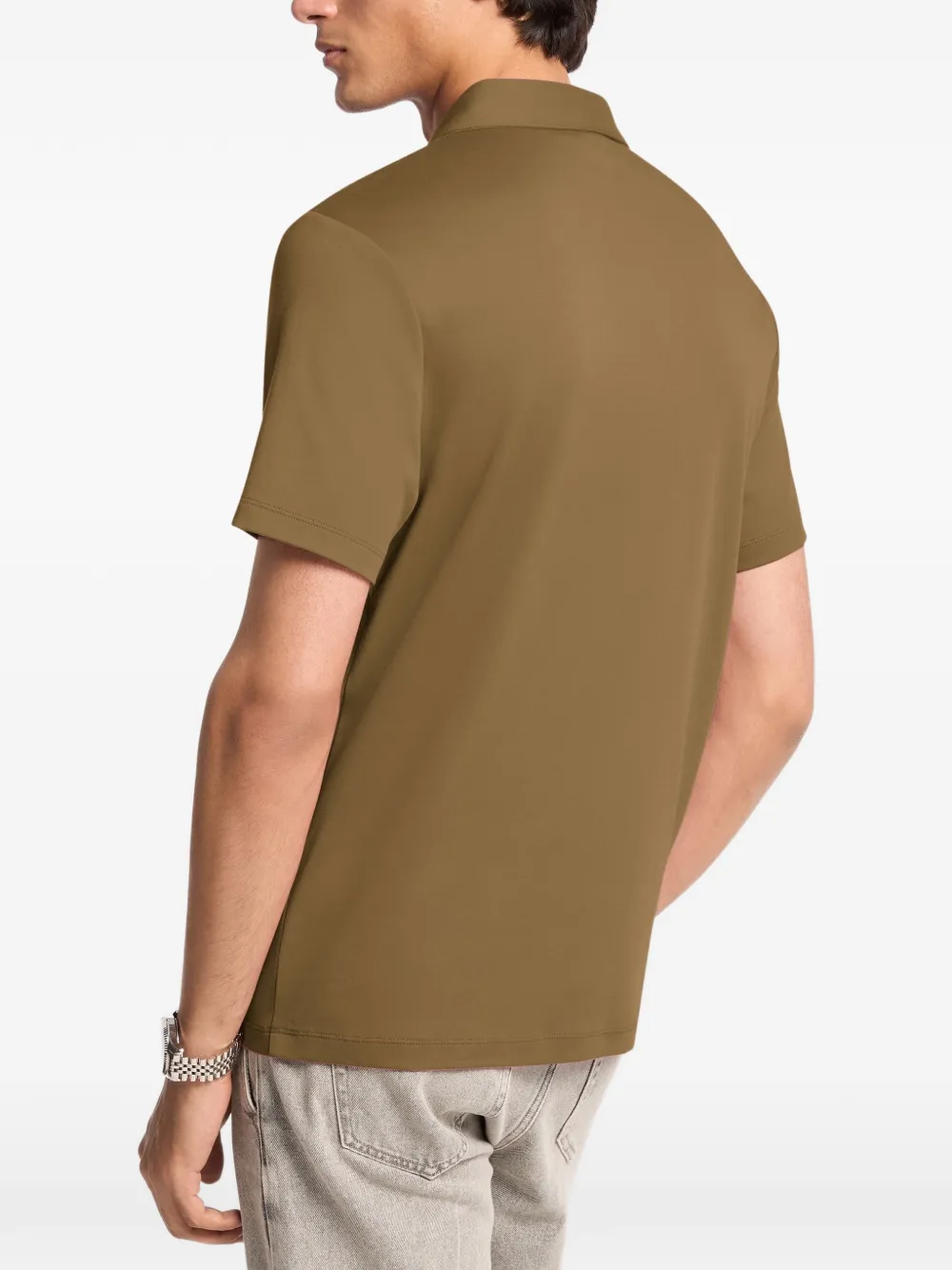 Michael Kors Poloshirt met geborduurd logo Bruin