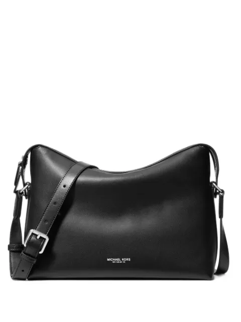 Michael Kors Nicholas medium pebbled leather crossbody messenger bag