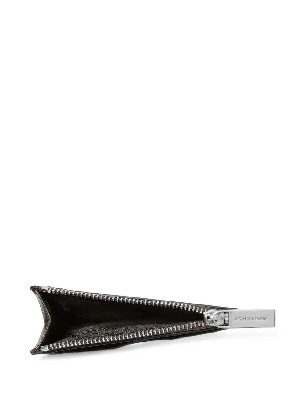 Michael Kors Hudson burnished leather card case Bruin