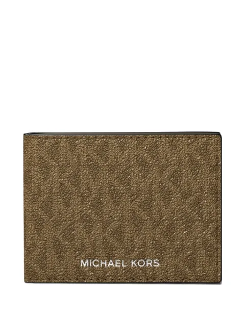 Michael Kors cartera plegable con logo estampado