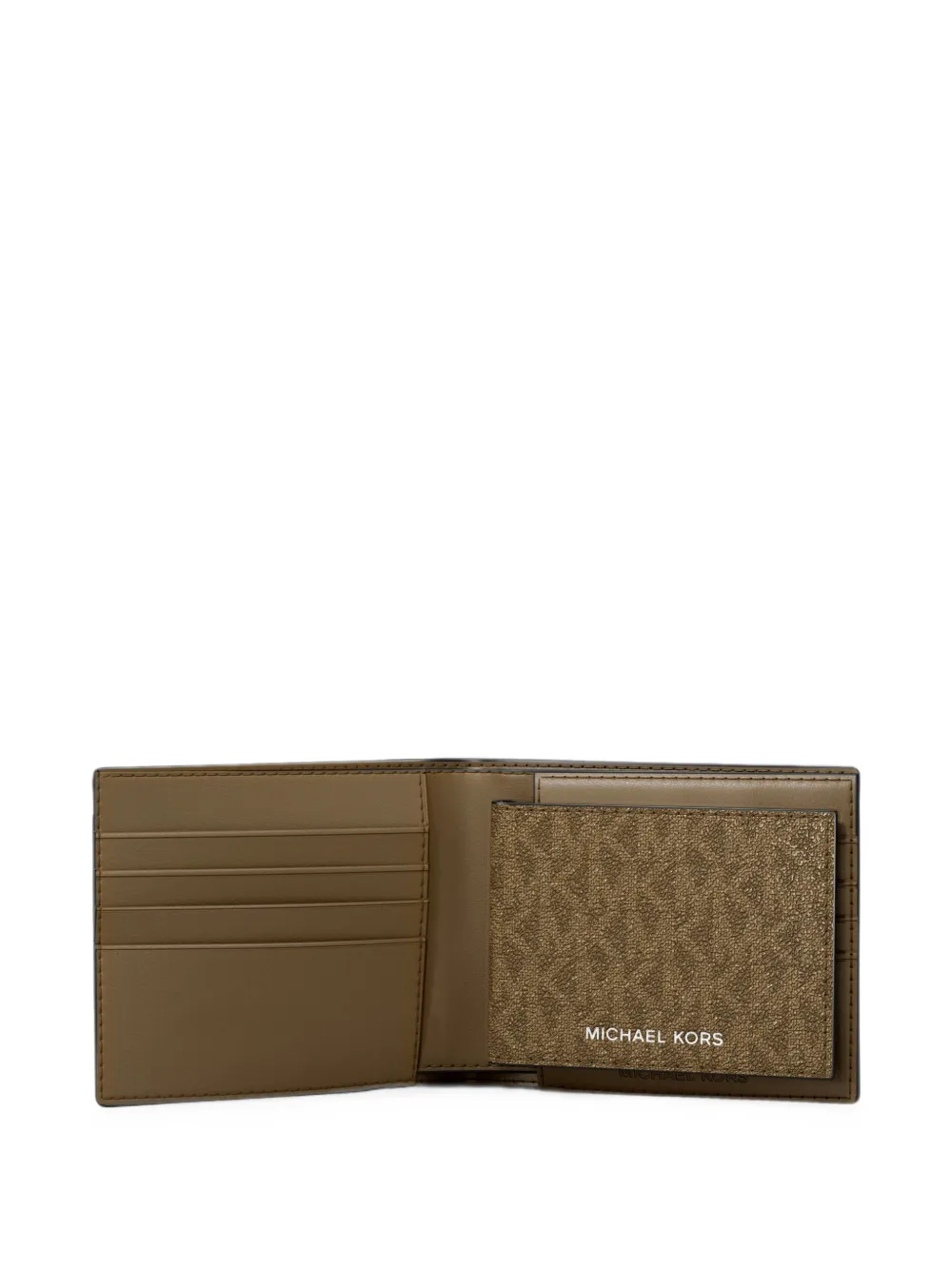 Michael Kors Portemonnee met logoprint Bruin