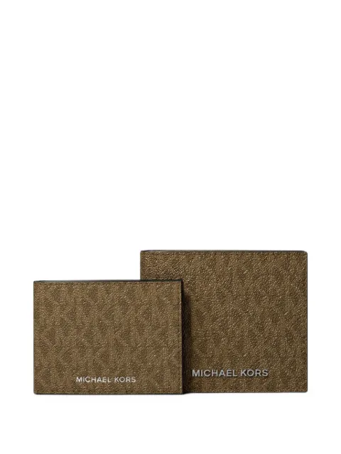 Michael Kors cartera plegable con logo estampado