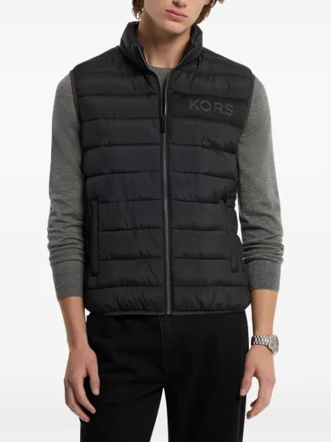 Michael Kors logo-detail quilted gilet
