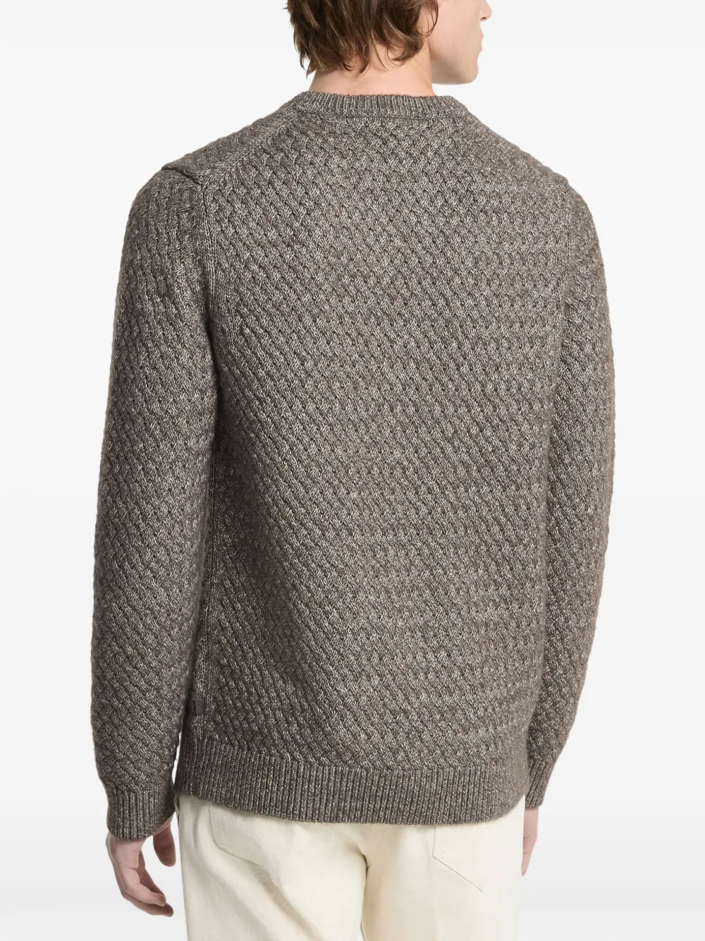 Michael Kors crosshatch cotton blend sweater Bruin