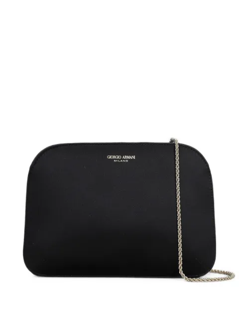 Giorgio Armani La Prima chain-strap satin clutch bag