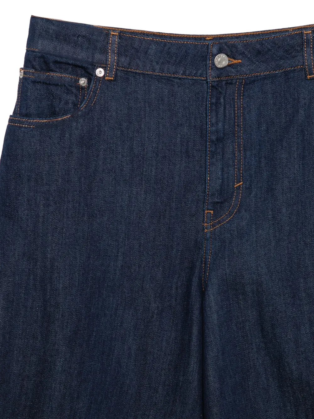 SIMKHAI Jeans met wijde pijpen Blauw