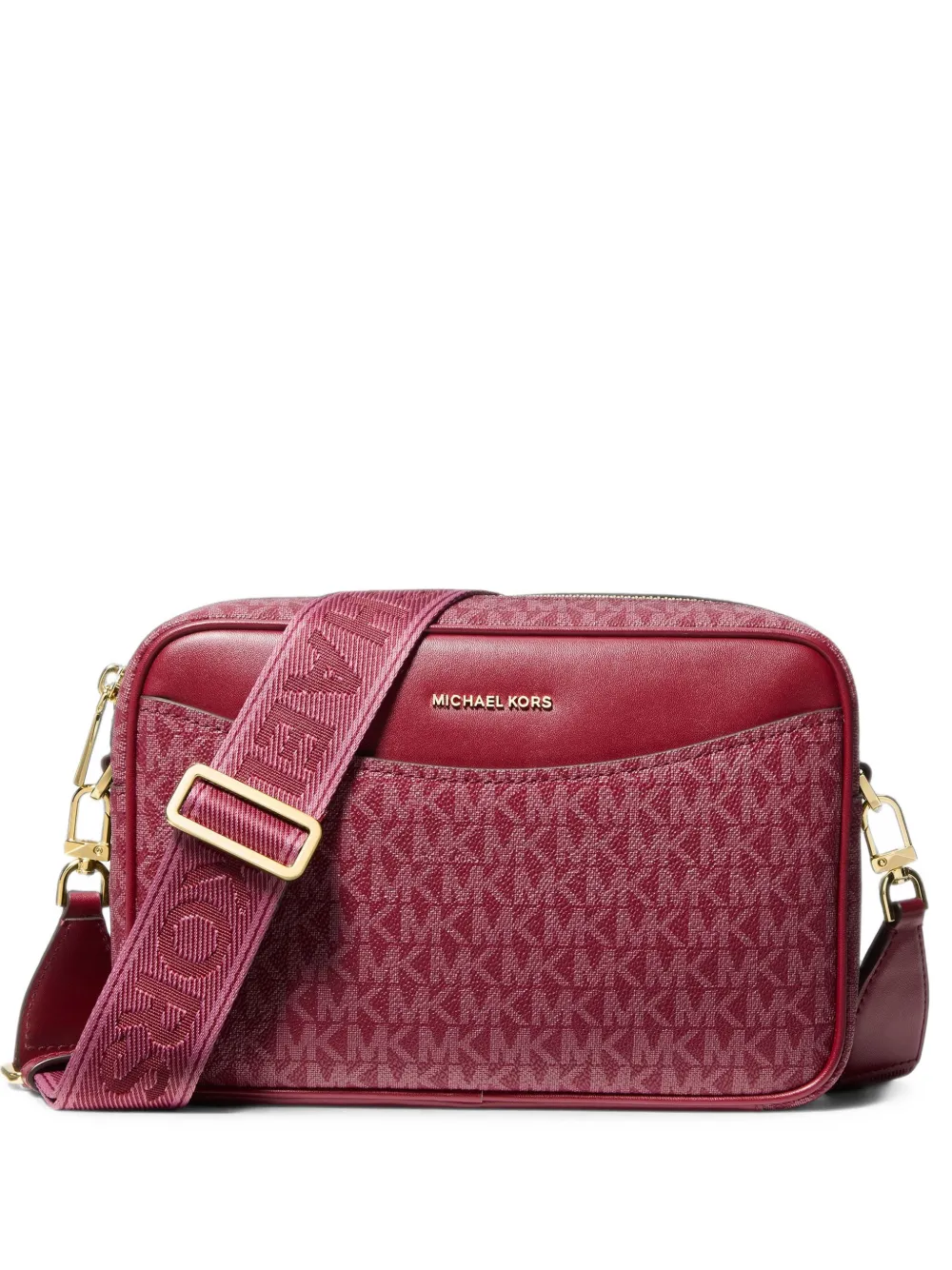 Michael Kors Bev large signature logo cross body bag