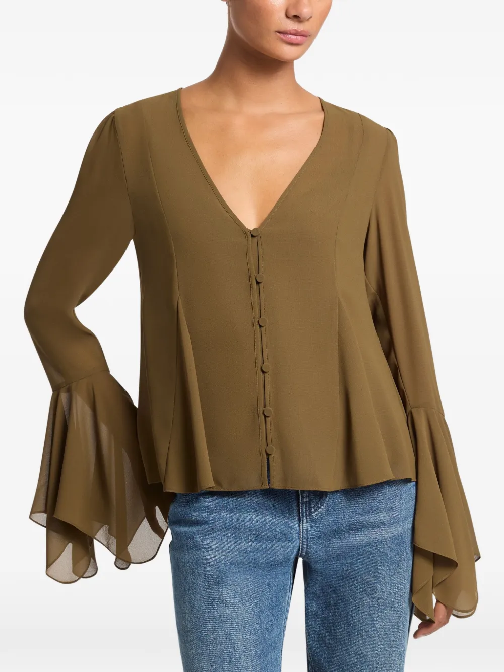 Michael Kors georgette blouse - Verde