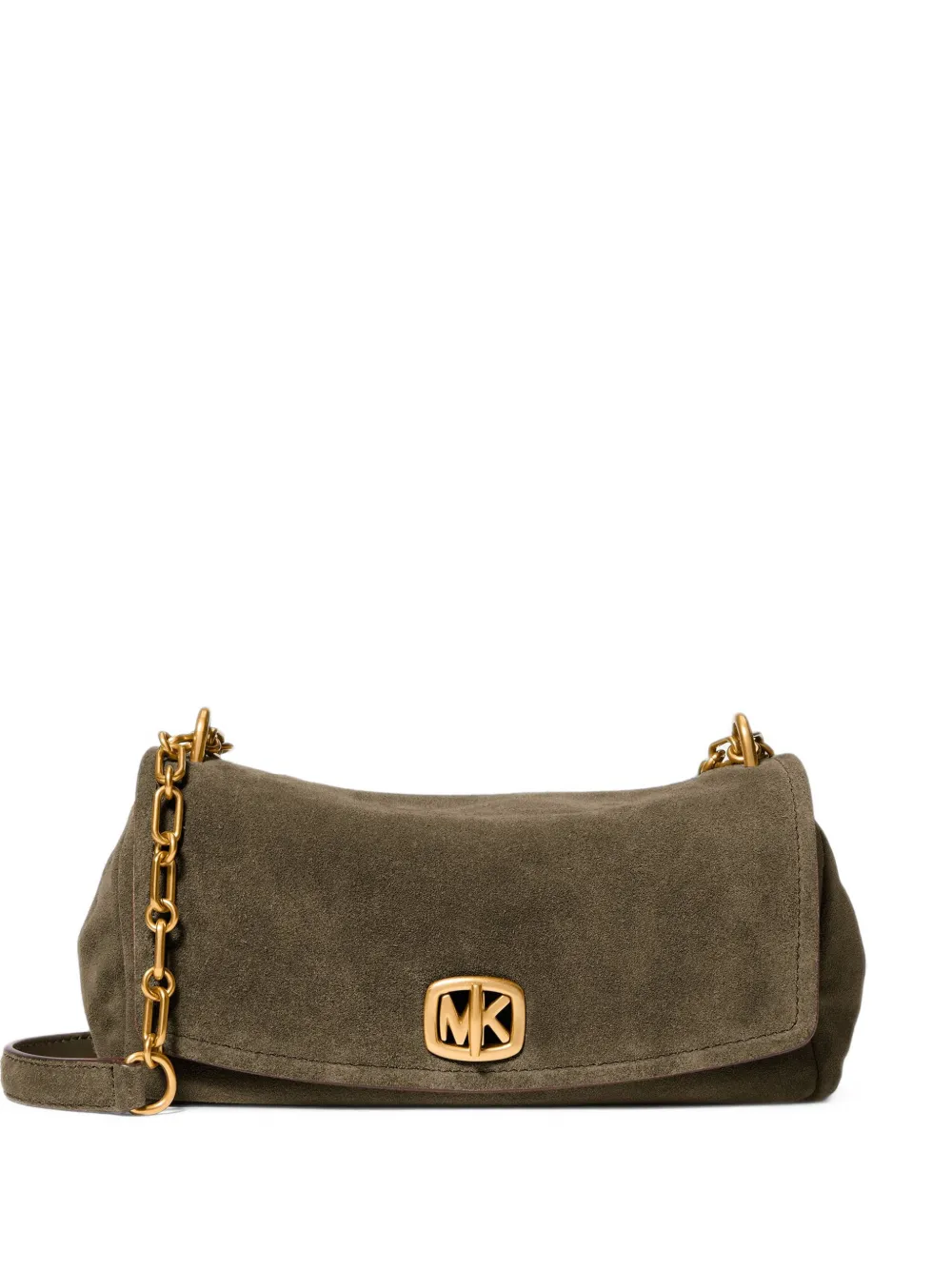 Michael Kors suede shoulder bag - Verde