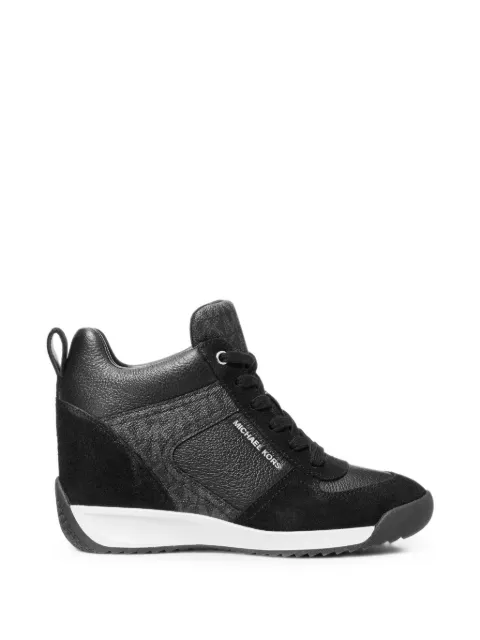 Michael Kors tenis de cuña Nikko S2 con logo estampado