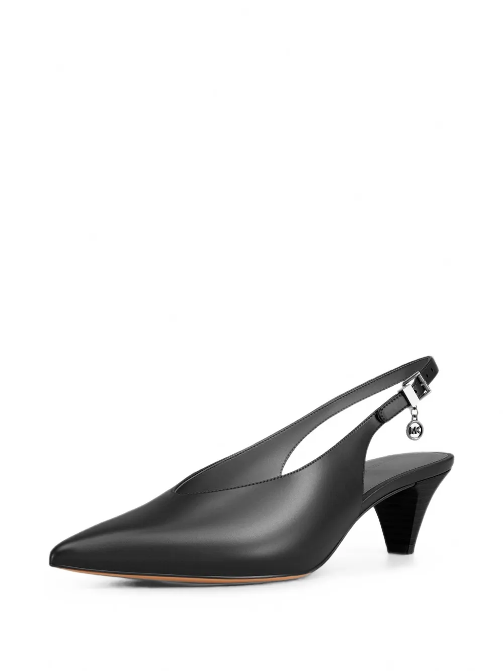 Michael Kors Tonya leather slingback pumps Zwart