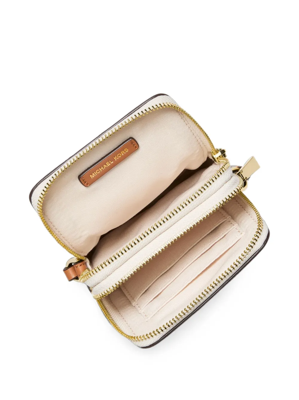 Michael Kors Kleine Jet Set smartphone-crossbodytas met logo Beige