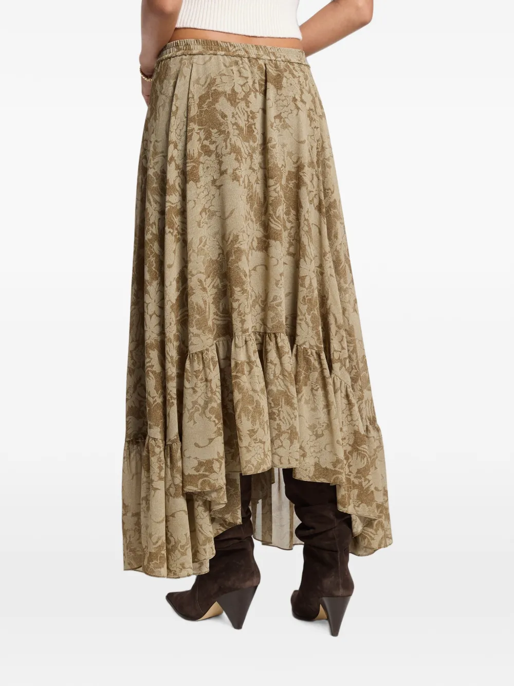 Michael Kors Rok met ruches Beige