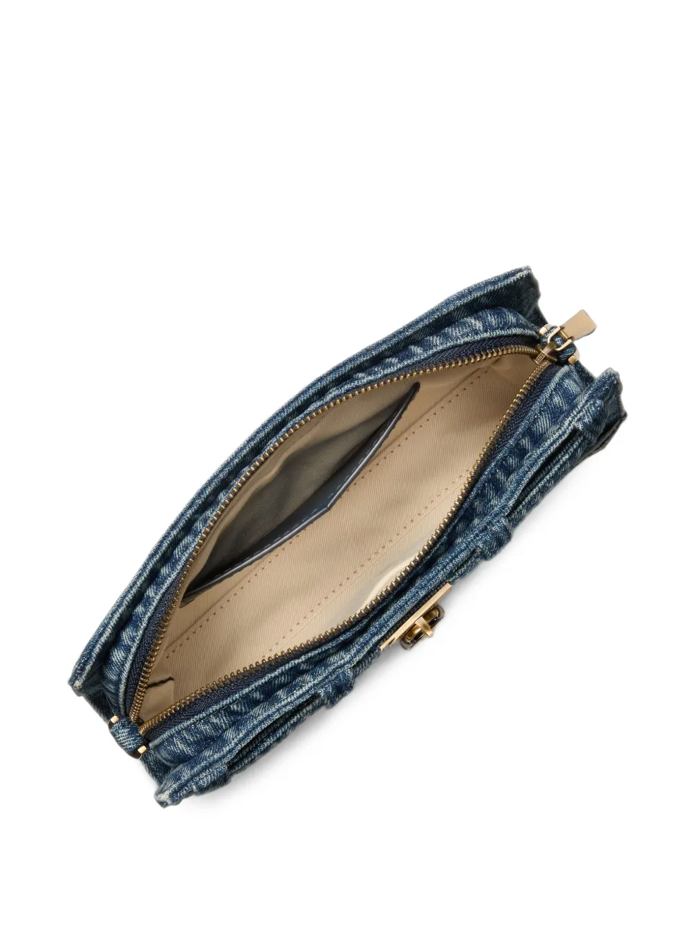 Michael Kors Kleine Hamilton Moderne verstelbare crossbodytas Blauw