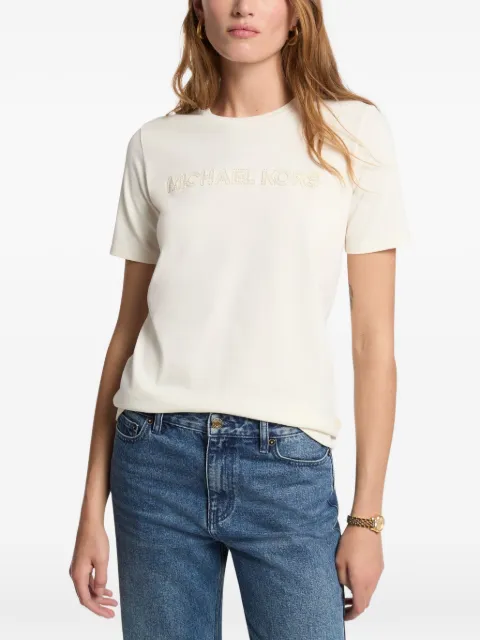 Michael Kors camiseta con aplique del logo