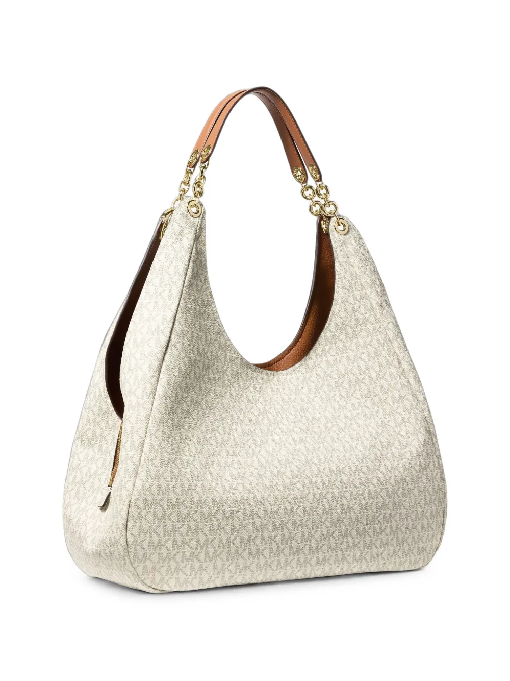 Michael Kors Grote Ellie schoudertas met logo Wit