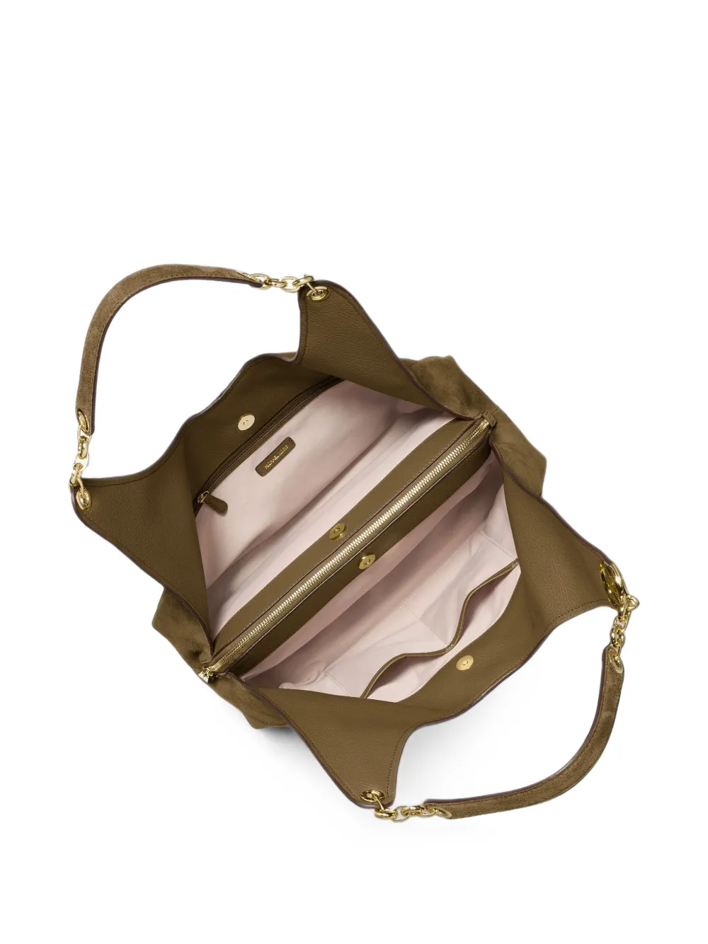 Michael Kors Grote Ellie suède shopper Groen