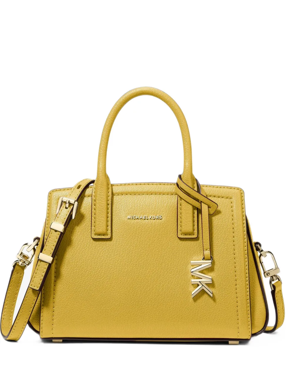 Michael Kors Laila extra-small leather crossbody bag - Gelb